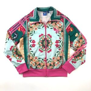 Adidas Farm Rio Borboflor turquoise pink RARE 2014 collectible zip track jacket